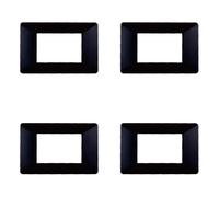 Plaque compatible ViMAR plana, plaques en plastique set de 4 pièces 3 places pour remplacement des plaques existantes - s'adaptent parfaitement au support d'origine