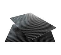 Plaque complète en fibre de carbone 3K 240 x 490 mm haute résistance épaisseur 0,5 mm-5 mm (5,0 mm sergé mat)