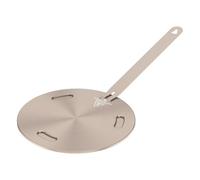 Plaque conductrice de chaleur for cuisinière à gaz, diffuseur Portable avec poignée amovible, adaptateur à Induction en acier inoxydable, 1 pièce(16 cm)