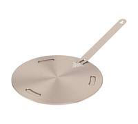 Plaque conductrice de chaleur for cuisinière à gaz, diffuseur Portable avec poignée amovible, adaptateur à Induction en acier inoxydable, 1 pièce(20 cm)