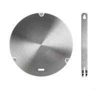 Plaque conductrice de chaleur pour cuisinières à induction, construction fiable en acier inoxydable avec caractéristiques de sécurité supérieures (B)