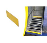 Plaque contremarche métal Waccess à coller WATTELEZ 100 x 3000 mm - jaune - 810329J