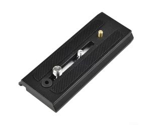 Plaque coulissante à dégagement rapide pour Manfrotto 503HDV et MH055M0-Q5, support d'appareil photo en alliage d'aluminium avec vis de 6,35 mm et broche de localisation, longueur 120 mm, compatible