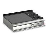 Plaque Coup de feu à Gaz - 2 feux vifs + Plaque coup de feu - P 700-22, 5 kW - Baron