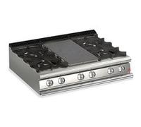 Plaque Coup de feu à Gaz - 4 feux vifs + 1/2 plaque - P 700 - 27 kW - Baron