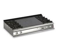 Plaque Coup de feu à Gaz 4 feux vifs gaz + Plaque coup de feu au centre P700 33 kW Baron G