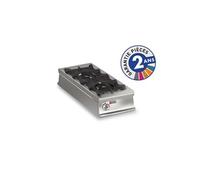 Plaque coup de feu à Gaz à poser 2 feux vifs 14 kW