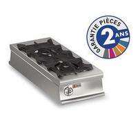 Plaque coup de feu à Gaz à poser 2 feux vifs 14 kW Baron 1 G