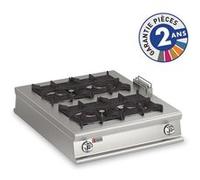 Plaque coup de feu à Gaz à poser 4 feux vifs 31,4 kW