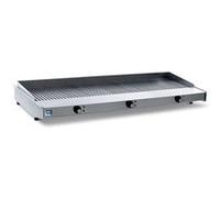 Plaque Coup de Feu de Table avec 1 à 3 Zone de Chauffage, Surface du Grill 370x470 mm - Virtus - - Acier inoxydable 415x700x150mm G
