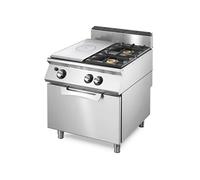 Plaque Coup de Feu Gaz sur Four Gaz Statique GN 2/1 + 2 Brûleurs Virtus