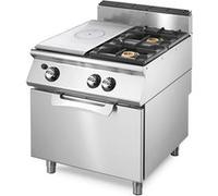 Plaque Coup de Feu Gaz sur Four Gaz Statique GN 2/1 + 2 Brûleurs Virtus