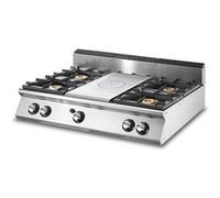 Plaque Coup de Feu Gaz, Top + 4 Brûleurs Virtus V70120TPPCG2T 1 G