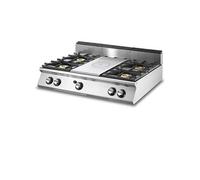 Plaque Coup de Feu Gaz, Top + 4 Brûleurs Virtus V70120TPPCG2T