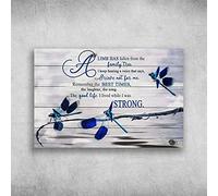 Plaque créative en étain avec libellule A Limb Has Fallen from The Family Tree - Décoration murale rétro pour maison, jardin, restaurants, cafés, pubs, clubs - 30,5 x 20,3 cm