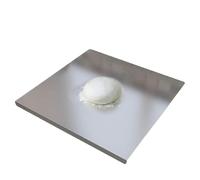 Plaque culinaire réversible - Station de travail en fer poli, feuille de pétrissage antidérapante | Tapis de traitement de la viande, outil de bistrot de qualité commerciale, vaisselle minimaliste