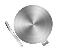 Plaque D’adaptation à Induction en Acier Inoxydable, Argenté | Convertisseur de Cuisson, Conduction Rapide, Dégivrage Pratique, Compatible Plusieurs Foyers, Poignée Intégrée