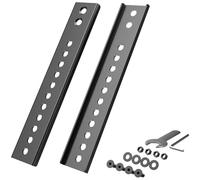 Plaque d’extension VESA verticale pour téléviseurs avec position VESA basse, compatible avec supports TV de plafond motorisés et supports muraux à bras vertical, 1 paire, Noir