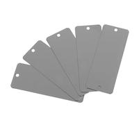 Plaque D’identification en Acier Inoxydable Noire, Lot de 10