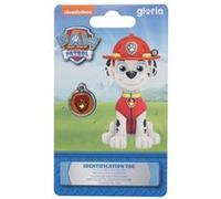 Plaque d identification pour collier The Paw Patrol Marshall Taille S