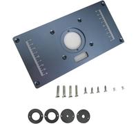 Plaque D’Insertion De Table De Routeur en Aluminium 235 Mm * 120 Mm * 7,5 Mm pour Le Travail du Bois Plaque De Routeur Behes Outils en Bois Fraiseuse Rogner