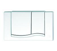 plaque d' Mepa match0 MepaWave 420501, blanc pour réservoir (ancien) A21 / E21 2 quantités encastré