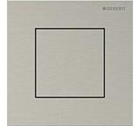 Plaque d'actionnement carrée Geberit Type 40 246119ID1, pour commande d'urinoir à déclenchement pneumatique, nickel brossé