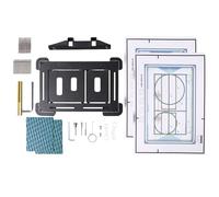 Plaque d'actionnement de carrelage invisible fixée magnétiquement pour Geberit, installation sans outil, résistante à l'humidité et à l'usure, kit d'installation complet inclus