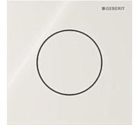 Plaque d'actionnement Geberit Type 40 246118JL1 pour. Commande d'urinoir, avec commande pneumatique de chasse d'eau, ronde, gris sable