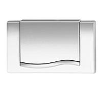 Plaque d'actionneur MEPAwave 420306 pour fonction marche / arrêt A32 / E21, chrome brillant