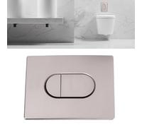 Plaque d'actionnement pour déclenchement de chasse d'eau, commande à 2 vitesses, démarrage et arrêt pour petit baie d'inspection, montage vertical (nickel brossé)