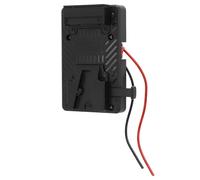 Plaque d'adaptateur de Batterie à Montage en V, Puissance de Sortie 14,8 V | Compatible avec les batteries NP F970, F960, F770, Alliage de zinc, matériau ABS, Idéal pour les lumières LED, les