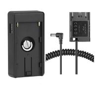 Plaque d'adaptateur de Batterie NP-F avec Batterie factice DR-E6 LP-E6 LP-E6N pour Canon EOS 5D Mark II III 6D 70D 5DSR 7D 60D 70D 80D 6D Mark II