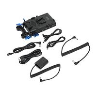 Plaque D'adaptation de Batterie à Montage en V, Système d'alimentation à Montage en V pour Caméra avec Clip de Conduit de 15 Mm pour Batterie Factice NP FZ100, pour A6600 A7 III