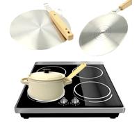 Plaque d'adaptation pour cuisinière à induction 20 cm Adaptateur pour casseroles et poêle Acier inoxydable