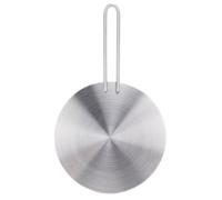Plaque D'adaptation pour Cuisinière à Induction, Plaque D'adaptation à Induction en Acier Inoxydable, Convertisseur de Diffuseur de Chaleur avec Poignée Amovible, Plaque (24#)