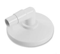 Plaque d'adaptation pour écumoire de piscine coudée à 90° pour raccord de tuyau d'aspiration Hayward SP11071 - Système de nettoyage de piscine - Plastique blanc - Convient au port de 3,8 cm