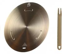 Plaque d'adaptation pour plaque de cuisson à induction, diffuseur de chaleur pour cuisinière à gaz, disque convertisseur à induction NISPOTDOR pour ustensiles de cuisine 24 cm