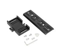 Plaque d'adaptation professionnelle de 20,3 cm pour appareil photo avec base intégrée pour améliorer la stabilité et le montage du trépied. Plaque d'adaptation sécurisée pour trépied incorporant un