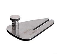 Plaque d'aide au poinçonnage pour couture en cuir avec échelle intégrée pour l'artisanat précis du cuir, outil en acier inoxydable pour piquer le fer et le laçage au burin