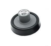 Plaque d'appui pour machine à polir rotative, support en mousse poreuse douce avec noyau en métal, finition noire pour les tâches de polissage et de ponçage détaillées (7,6 cm)