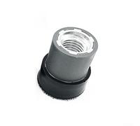 Plaque d'appui pour machine à polir rotative, support en mousse poreuse douce avec noyau en métal, finition noire pour les tâches de polissage et de ponçage détaillées (2,5 cm)