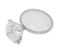 Plaque D'art D'ongle, Mélange de Couleurs de Résine, Peinture D'art D'ongle, Palettes de Couleurs Mélangées, Plateau de Palette de Maquillage, Couleurs de Vernis à Ongles Cosmétiques,(Argent)