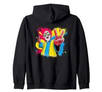 Plaque d'art Graphique rétro avec Inscription « Bald Man Double Peace » Sweat à Capuche