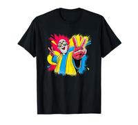 Plaque d'art Graphique rétro avec Inscription « Bald Man Double Peace » T-Shirt