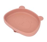 Plaque d'aspiration en Silicone, Plaque d'aspiration pour bébé, Flexible, évite les Déversements, Forme de Panda, Auto-alimentation, Facile à Nettoyer pour Baby Shower (Plaque