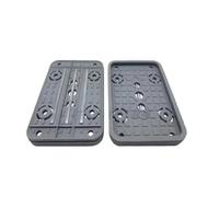 Plaque d'aspiration sous vide inférieure et supérieure, tampon en caoutchouc avec/sans marche, couvercle central de la Machine CNC, bloc en caoutchouc, 5 pièces/lot(Bottom with step)