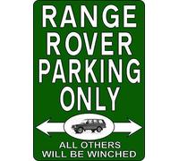 Plaque d'avertissement murale en métal avec inscription « Rang Rover Parking Only » - 20,3 x 30,5 cm