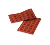 Plaque de 24 mini demi-sphères en silicone Silikomart