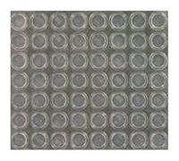 Plaque de 56 butées adhésives 3M SJ5312T transparentes H3.5 x D12.7mm